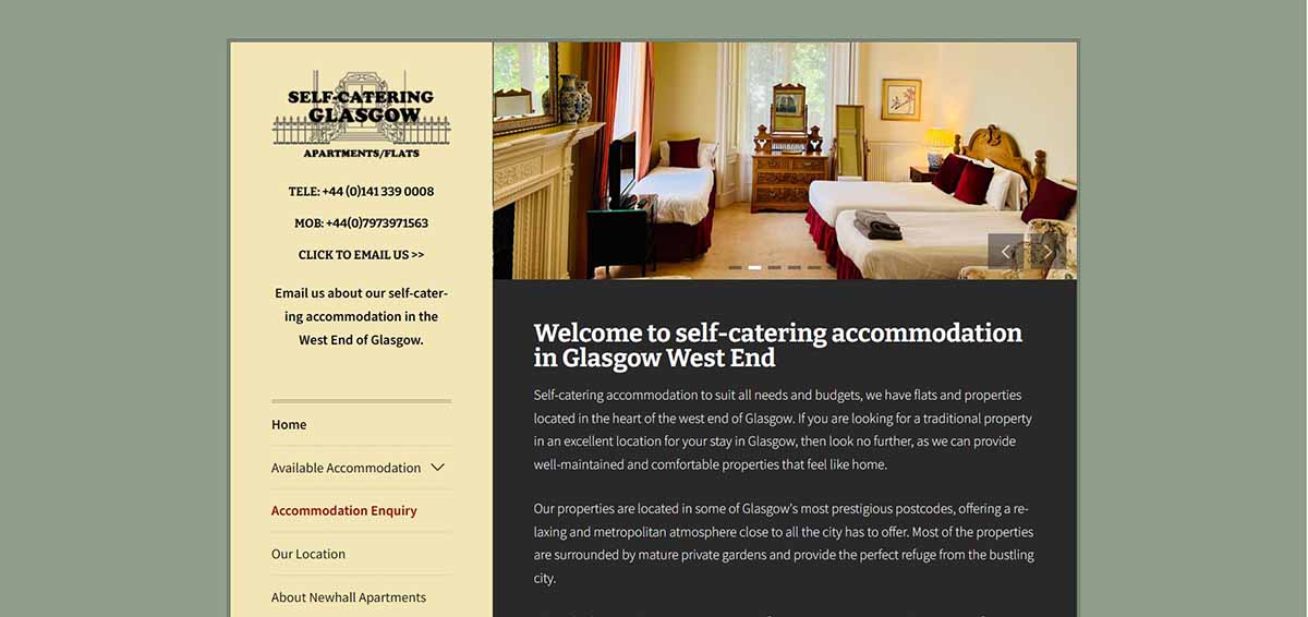 Self-catering Glasgow has a many flat and apartments for rent within the West End of Glasgow.