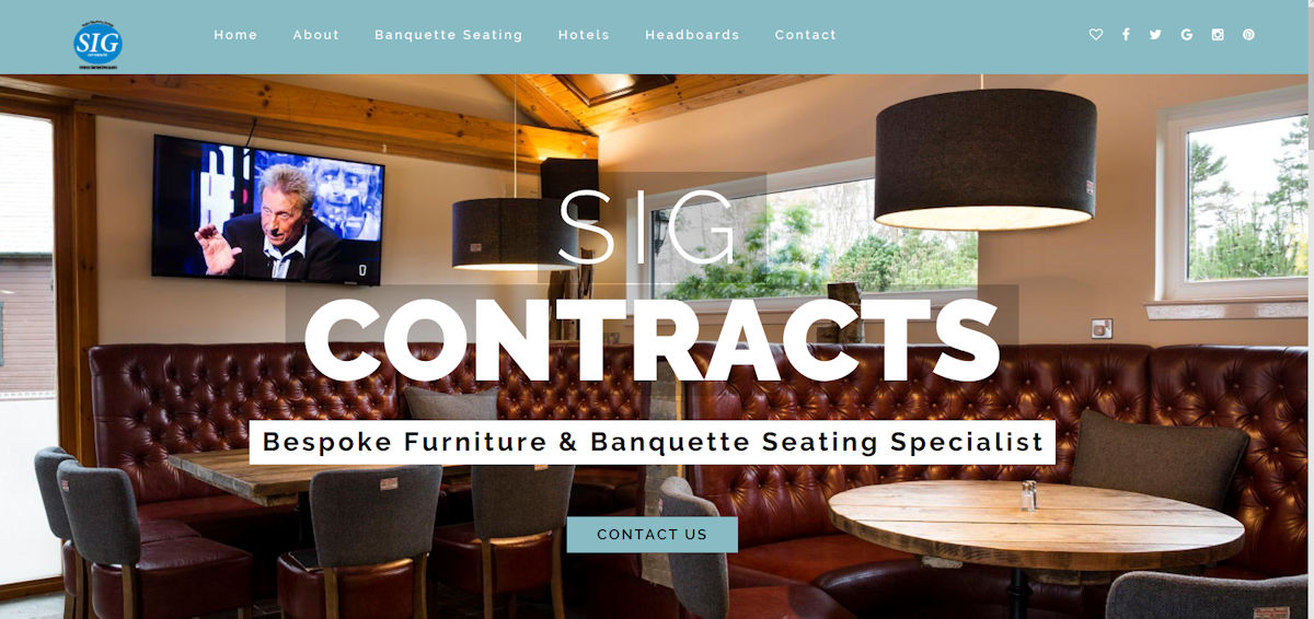 SIG Contracts, are contract furniture suppliers throughout the UK supplying high quality Contract furniture and Banquette Seating Specialists for hospitality clients